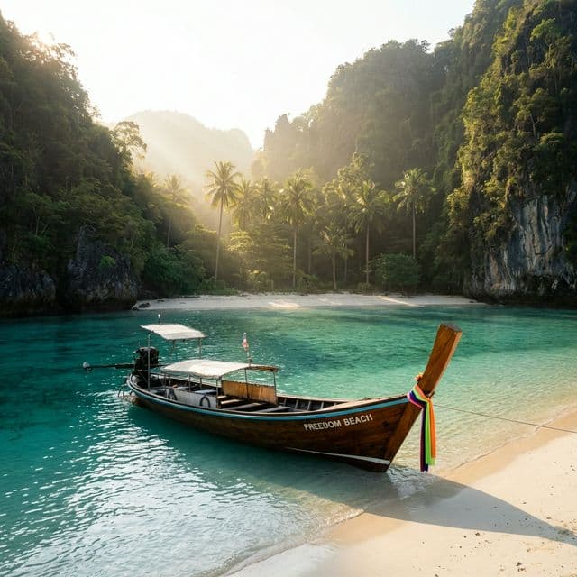 Einsamer Strand auf Phuket